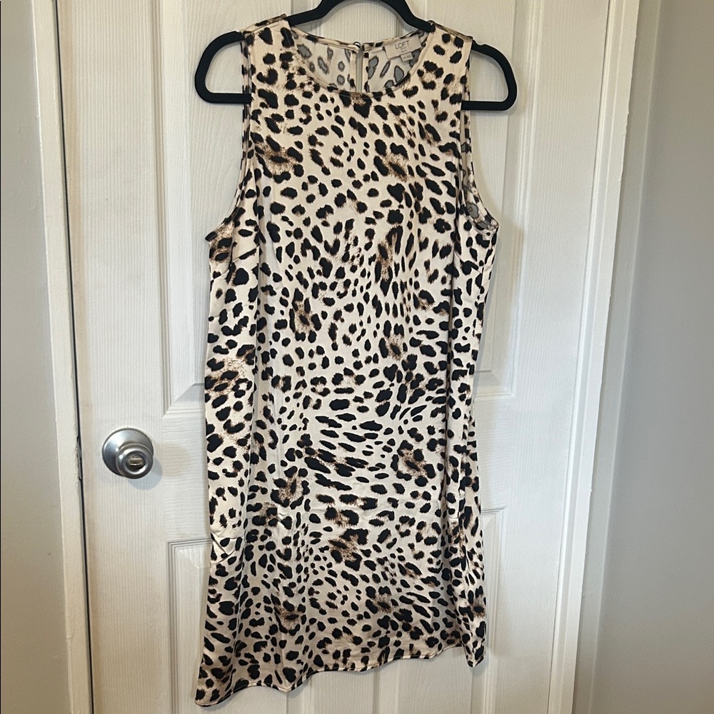 LOFT Leopard Tank Dress